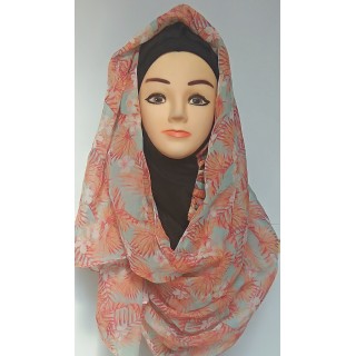 Mariam Hijab - Leaf Printed Mariam Hijab